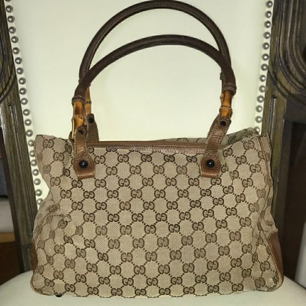 Gucci tote with bamboo handles - Picture 15 of 16
